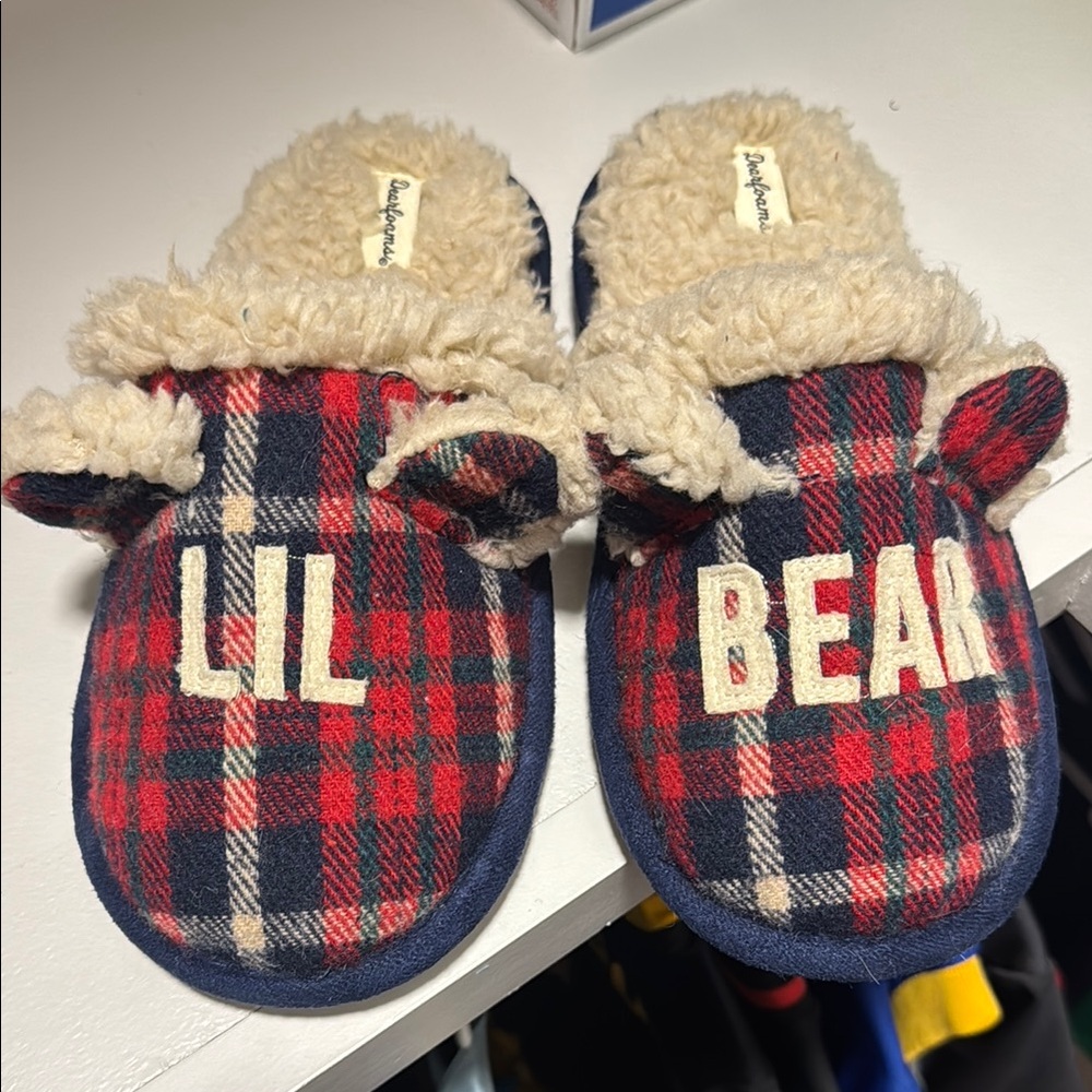 Dearfoams Lil Bear Kids Slippers